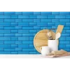 Blue Self Adhesive Kitchen Backsplash Tiles