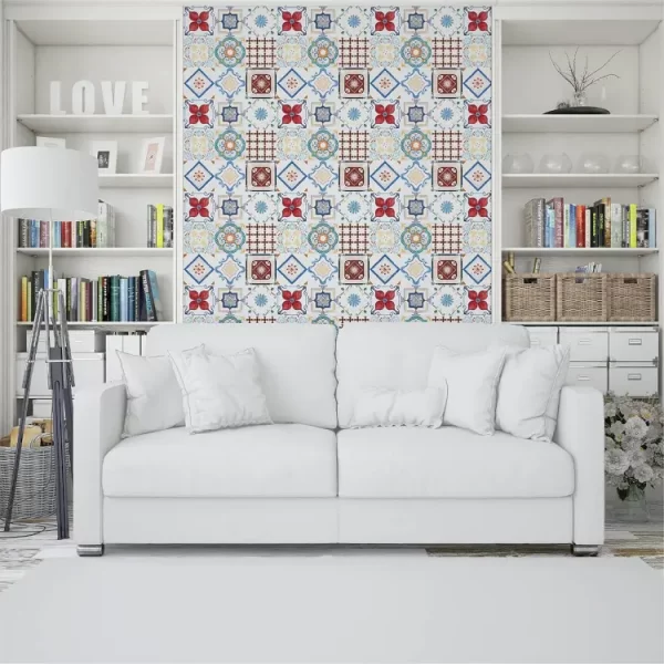 White Peel and Stick Wall Tile Sticker for Home Décor