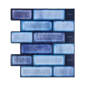 Blue Subway Peel and Stick Tiles