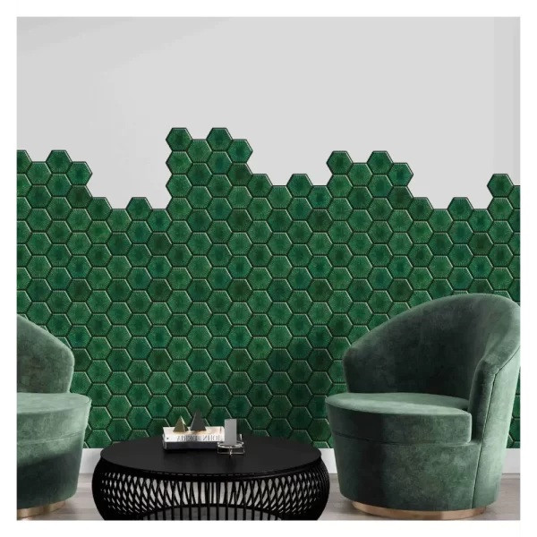 Forest Greeen Peel and Stick Wall Tiles for Home Decor