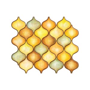 Moroccan Arabesque Peel and Stick Backsplash self Adhesive Tiles for Home Décor