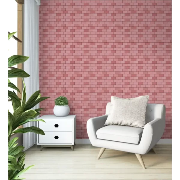 Rose Gold Peel and Stick Subway Wall Tiles