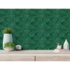 Green Arabesque Peel and Stick Wall Tiles