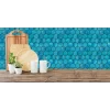 Blue Peel and Stick Wall Tiles