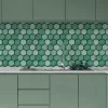 Sage Green Peel and Stick Tiles for Kitchen