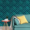 Teal Blue Peel and Stick Kitchen Tiles