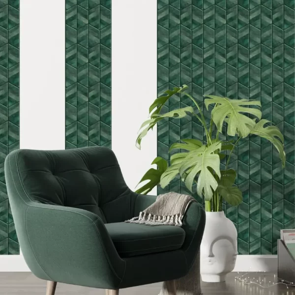 3D Peel and Stick Chevron Tiles