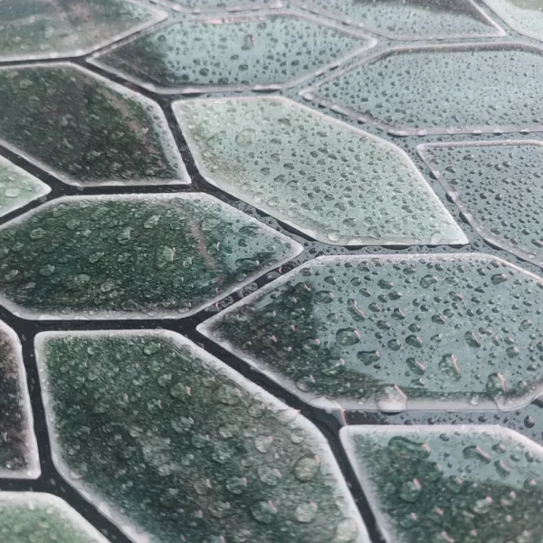 Waterproof Fern Green Peel and Stick Wall Tile