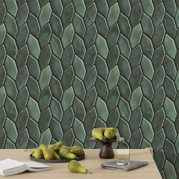 Fern Green Peel and Stick Wall Tile | Self Adhesive Tiles for Home Décor