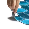 Emerald Blue Peel and Stick Wall Tile