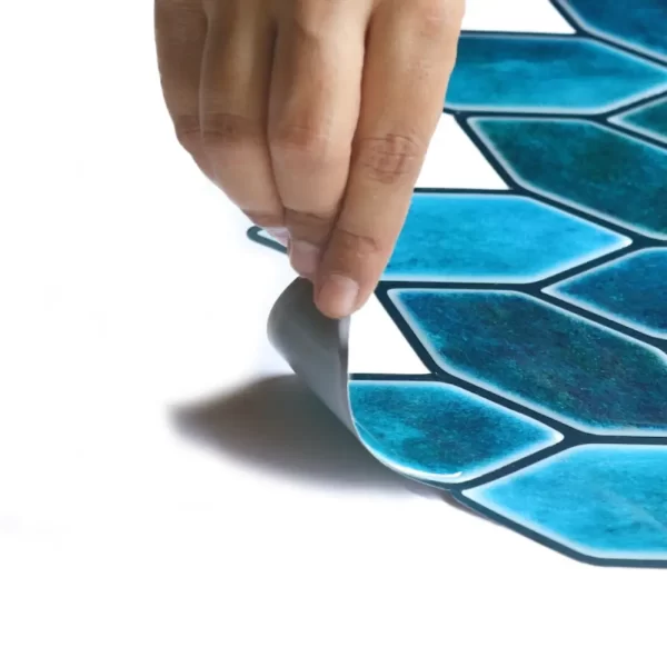 Emerald Blue Peel and Stick Wall Tile