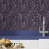 Olive Purple Peel and Stick Wall Tile |for Kitchen Backsplash