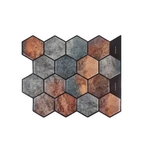 Copper Peel and Stick Backsplash