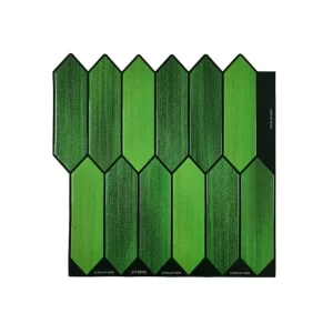 3D Peel and Stick Green Tiles | self Adhesive Peel & Stick Backsplash tiles for Home Décor