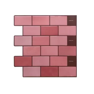 Rose Gold Subway Peel and Stick Wall Tile | Kitchen Backsplash Tiles