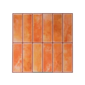 Orange Kitchen Decor 3D Peel and Stick Backsplash Tiles