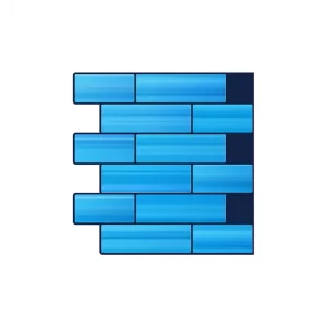 Blue kitchen backsplash | Subway vinyl tile | Peel and Stick Backsplash Self Adhesive Tile