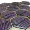 Purple Hexagon Peel Stick Wall Backsplash Tile