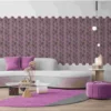 Purple Hexagon Self Adhesive Wall Tile Backsplash
