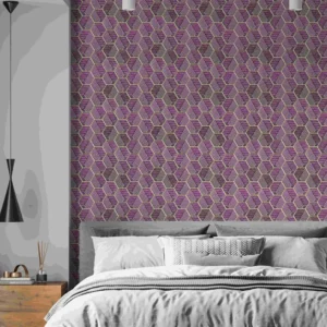 Purple Hexagon Peel And Stick Wall Tile Kitchen Backsplash