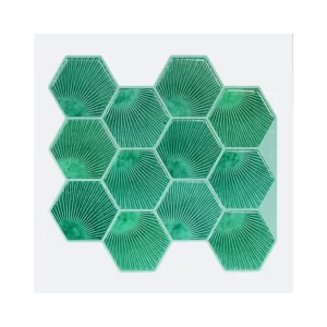 Peel and Stick Backsplash Self Adhesive Hexagon Tiles