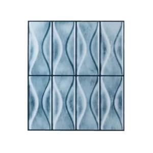 Blue 5 Sheets 3D Peel and Stick Kitchen Backsplash Tile