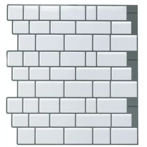 White Bricks Peel and Stick Tiles