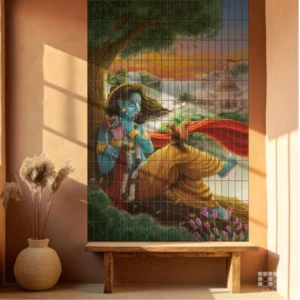 Shree Krishna Peel and Stick Wall Tiles: Accent Wall Decor