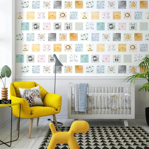 Adhesive Tiles For Kitchen Wall With Modern Stylish Interior