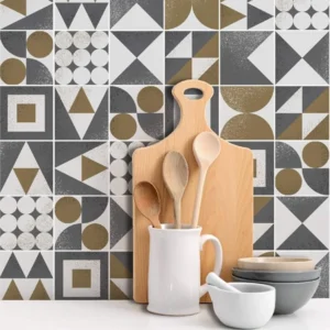 Mosaic Hexagon Tile Sticker For Kitchen And Wall Decor