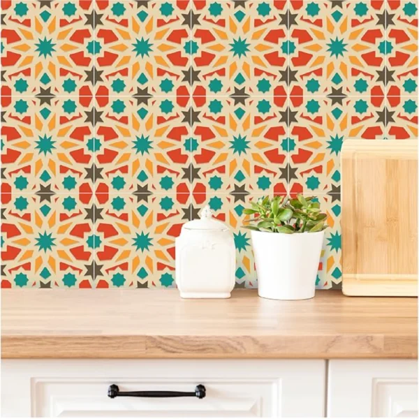 Self Adhesive Mosaic Backsplash Peel And Stick Design