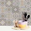 Stick-On Tile Backsplash For Modern Stylish Interior