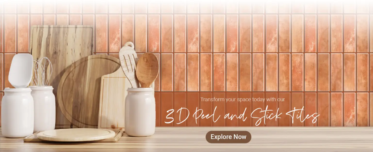 3D Peel and Stick Tiles