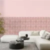 Pastel Pink Kitchen Decor 3D Peel And Stick Panel