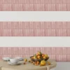 Pastel Pink Kitchen Decor 3D Self Adhesive Tiles