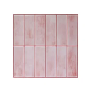 Pastel Pink Kitchen Decor 3D Peel And Stick Backsplash