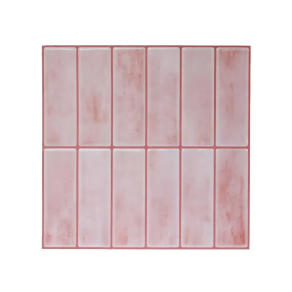 Pastel Pink Kitchen Decor 3D Peel And Stick Backsplash
