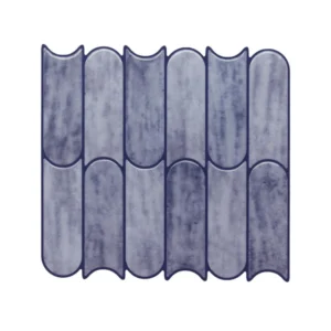 3D Slate Blue Peel & Stick Tiles | Easy DIY Adhesive Backsplash for Kitchen Walls