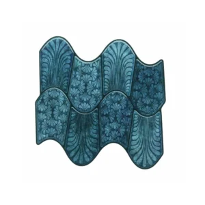 3D Blue Peel & Stick Tiles|Easy DIY Adhesive Backsplash for Kitchen Walls