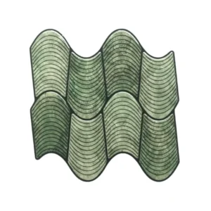 3D Wavy Sage Green Peel & Stick Tiles|Easy DIY Adhesive Backsplash for Kitchen Walls
