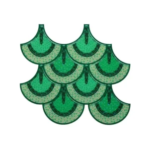 3D Green Fish Scale Shell Peel & Stick Tiles|Easy DIY Adhesive Backsplash for Kitchen Walls