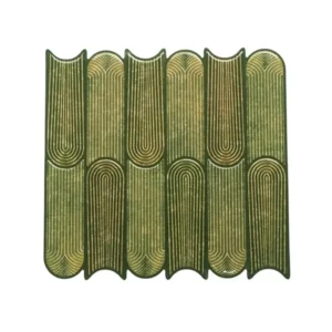 3D Forest Green Peel & Stick Tiles|Easy DIY Adhesive Backsplash for Kitchen Walls
