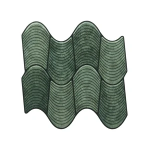 3D Wavy Dusty Green Peel & Stick Tiles|Easy DIY Adhesive Backsplash for Kitchen Walls