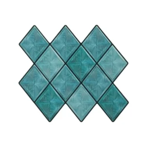 3D Golden Brown Diamond Peel & Stick Tiles|Easy DIY Adhesive Backsplash for Kitchen Walls