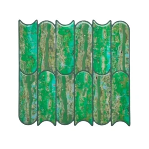 3D Green Peel & Stick Tiles|Easy DIY Adhesive Backsplash for Kitchen Walls