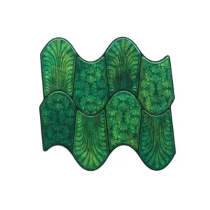 3D Green Peel & Stick Tiles|Easy DIY Adhesive Backsplash for Kitchen Walls