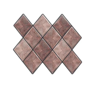 3D Beige Diamond Peel & Stick Tiles|Easy DIY Adhesive Backsplash for Kitchen Walls