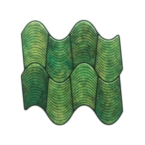 3D Wavy Ocean Green Peel & Stick Tiles|Easy DIY Adhesive Backsplash for Kitchen Walls