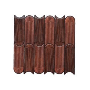 3D Brick Red Peel & Stick Tiles
