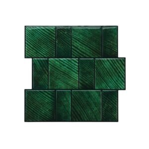 3D Emerald Green Peel & Stick Tiles